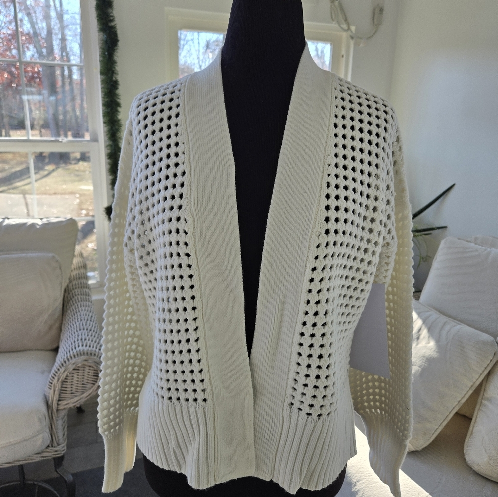 Open front spring cardigan